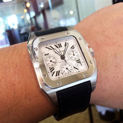 cartier santos 100 xl chrono